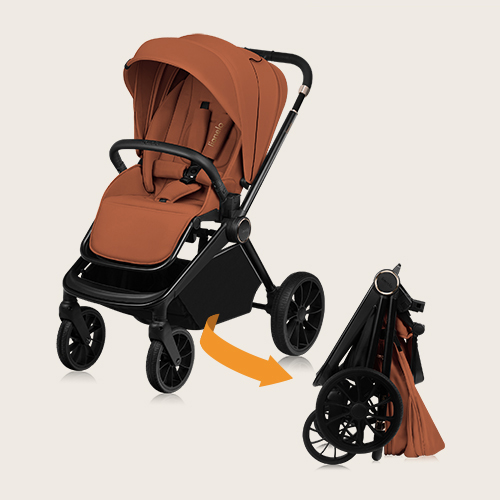 Lionelo Mika Plus Brown Rust — Buggy